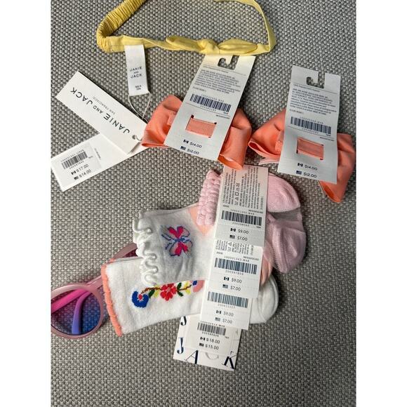 🔥FLASH SALE🔥 Janie and Jack Girls Accessories bundle Set 7 pieces - Picture 3 of 3